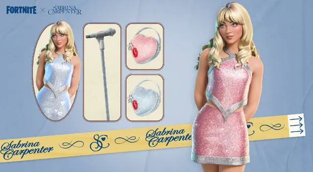 Sabrina Carpenter llega a Fortnite con su propia skin y cosméticos.