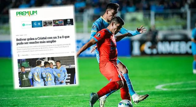 Sporting Cristal es noticia en Bolivia tras caer goleada ante Bolívar. Sporting Cristal es noticia en Bolivia tras caer goleada ante Bolívar.