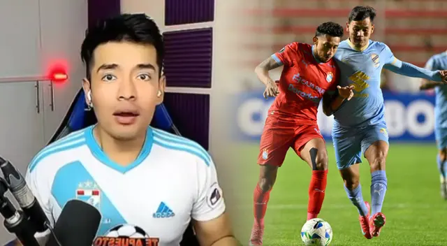 Streamer peruano hincha de Cristal se equivoca y celebra gol de Bolívar. Streamer peruano hincha de Cristal se equivoca y celebra gol de Bolívar.