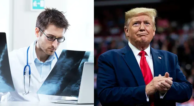 Trump se sometió al examen físico anual y aseguró que lo hizo de maravillas.