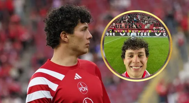 Fabio Gruber anotó su primer gol en la Bundesliga 2 Fabio Gruber anotó su primer gol en la Bundesliga 2