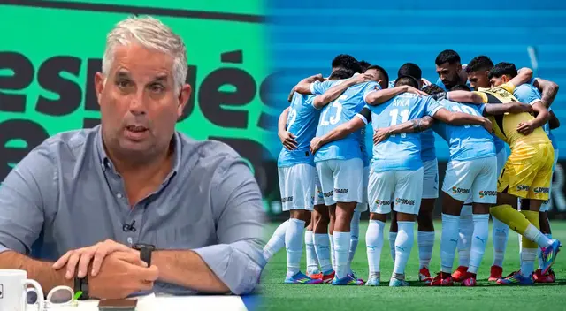 Diego Rebagliati apunta contra jugador de Sporting Cristal. Diego Rebagliati apunta contra jugador de Sporting Cristal.