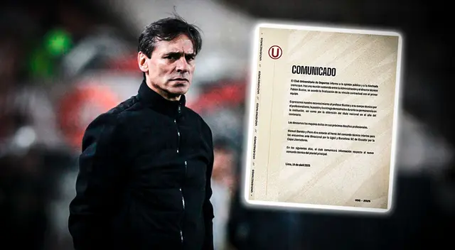 Fabián Bustos se va de Universitario.
