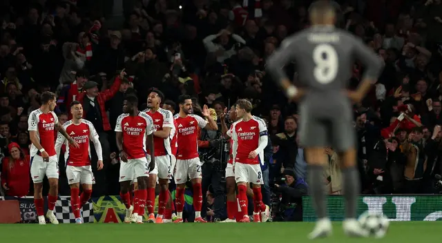 Real Madrid fue goleado 3-0 por Arsenal en la ida de la Champions League