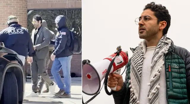 Estudiante activista palestino detenido durante entrevista de ciudadanía en EE. UU. Estudiante activista palestino detenido durante entrevista de ciudadanía en EE. UU.