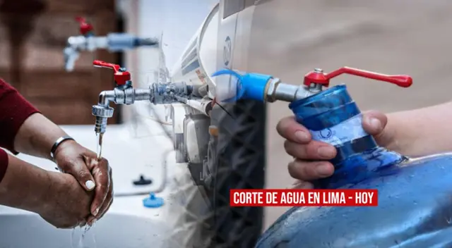 Sedapal: revisa cómo se dará el corte de agua en Lima Sedapal: revisa cómo se dará el corte de agua en Lima