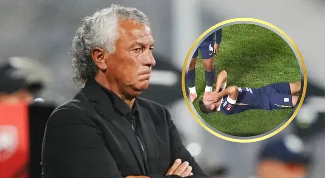 Néstor Gorosito furioso con el arbitraje de Joel Alarcón
