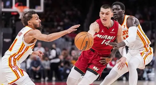 Hawks y Heat empataron 2-2 en sus enfrentamientos de la temporada 2024-25, ganando siempre el local.