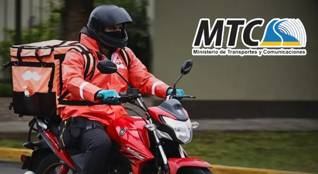 Los repartidores de delivery deberán inscribirse al padrón del MTC.