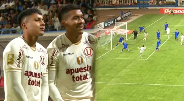 Jairo Concha marcó el 2-0 de Universitario sobre Binacional en Juliaca.