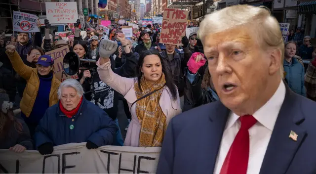 Los organizadores de las manifestaciones aseguran que su protesta responde a lo que consideran violaciones sistemáticas de los derechos civiles y constitucionales por parte de Donald Trump.