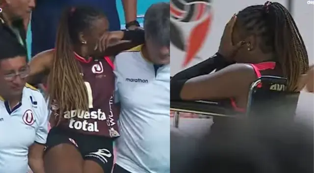 Elis Bento salió lesionado del partido entre Universitario vs Rebaza Elis Bento salió lesionado del partido entre Universitario vs Rebaza