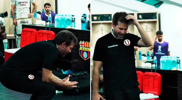 Video de Manuel Barreto en los camerinos de Universitario.