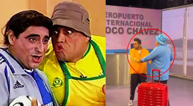 Benavides y Álvarez se unieron para realizar la inolvidable parodia de Paulo Autuori y Pizarro.