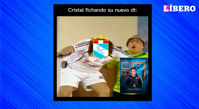 Meme de Paulo Autuori que realizó su debut con Sporting Cristal.