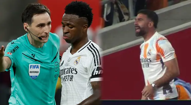 Dani Carvajal lanzó contundente reclamo al árbitro de la final de la Copa del Rey 2024-25. Dani Carvajal lanzó contundente reclamo al árbitro de la final de la Copa del Rey 2024-25.