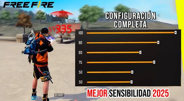 Configura la sensibilidad para dar todo rojo en el Battle Royale de Free Fire.