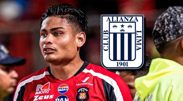 Jeriel De Santis tiene contrato vigente con Alianza Lima y está cedido en Caracas FC.