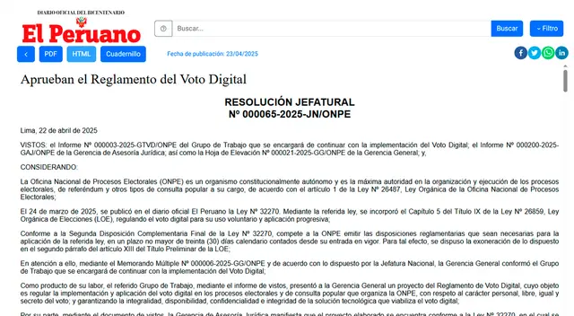 voto digital