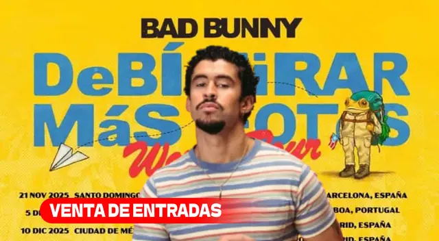 Conoce a qué hora inicia la preventa del concierto de Bad Bunny en Perú.
