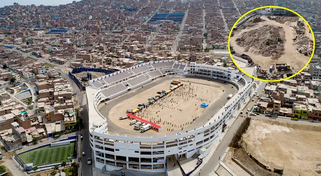 La construcción comenzó en 2012 con el objetivo de convertirse en el estadio más grande de Lima Sur.