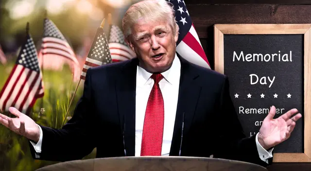 Donald Trump lanza fuertes palabras por el Memorial Day.