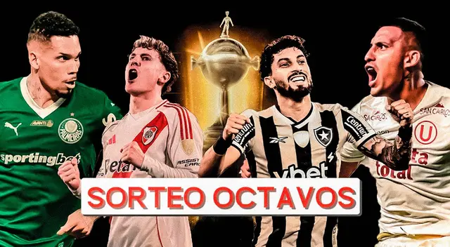Sorteo de octavos de final de la Copa Libertadores 2025.