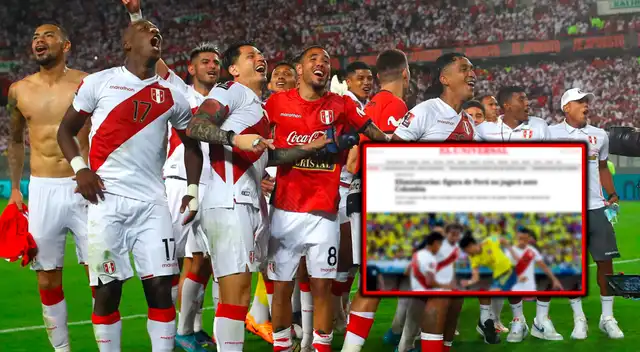 Prensa colombiana se rindió ante jugador de la selección peruana