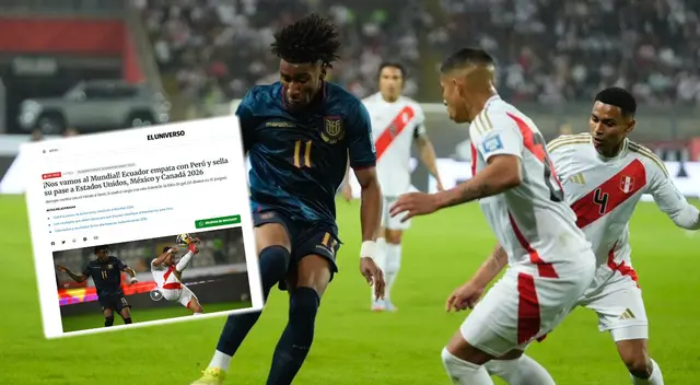 Prensa ecuatoriana reacciona al empate ante Perú en Lima. Prensa ecuatoriana reacciona al empate ante Perú en Lima.