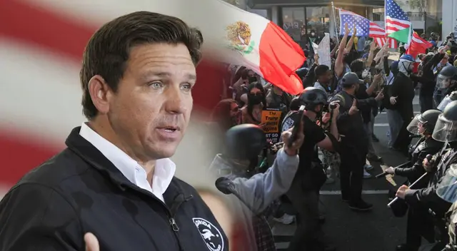 Ron DeSantis se muestra en contra de las protestas.