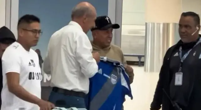 Christian Cueva llegó a Ecuador.