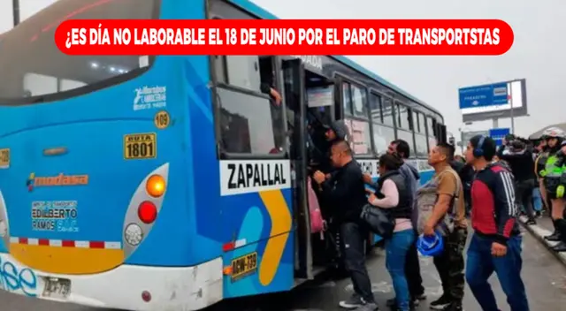 El Estado peruano no ha declarado día no laborable el 18 de junio.