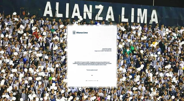Alianza Lima sorprendió con anuncio.