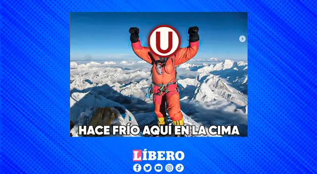 La 'U' está en la punta y siente frío en las alturas.