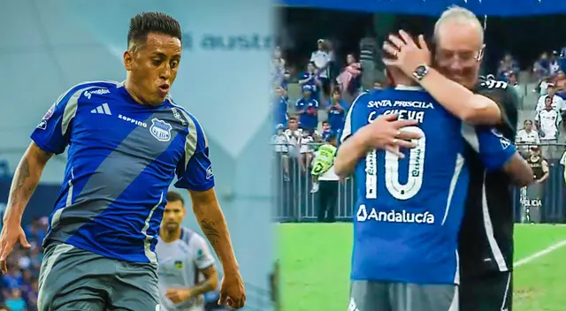 El técnico de Emelec tuvo esta reacción tras la actuación de Christian Cueva en su debut.