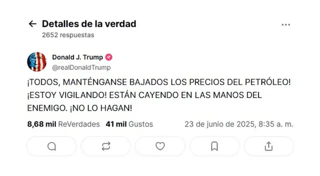 Precio del petróleo