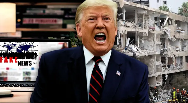 Donald Trump critica a medios de comunicación por manejo de notas sobre el atentado a Irán.