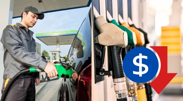Costo de la gasolina baja súbitamente.