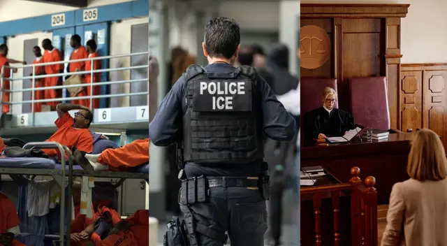 La presencia de ICE atemoriza a los inmigrantes en cárceles y juzgados.