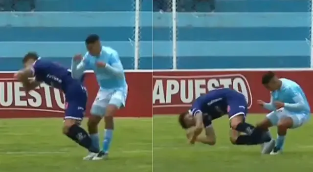 Futbolista de Deportivo Garcilaso sufrió dura caída en la cancha y fue llevado a la clínica