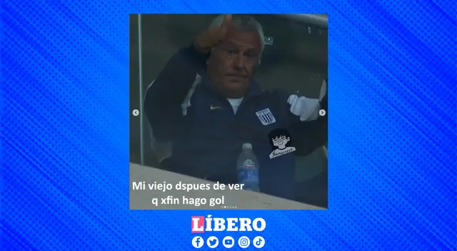 'Pipo' feliz con el gol de Gaibor ante Melgar. 'Pipo' feliz con el gol de Gaibor ante Melgar.