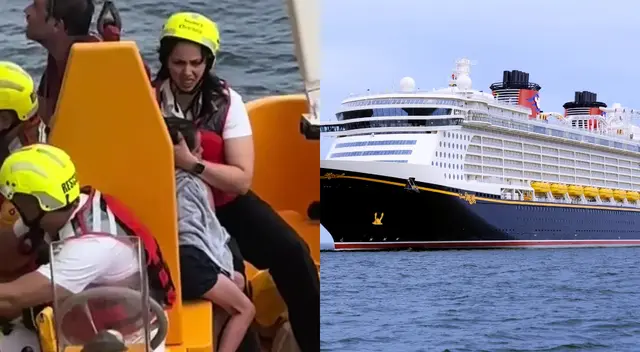 La tripulación de Disney Dream actuó rápido y pudo salvar a la niña. La tripulación de Disney Dream actuó rápido y pudo salvar a la niña.