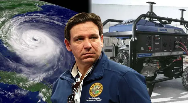 Ron DeSantis aprobó ley que reduce precios de generadores portátiles para enfrentar las posibles tormentas en Florida.