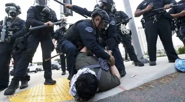 Agentes del ICE hacen redada en MacArthur Park.