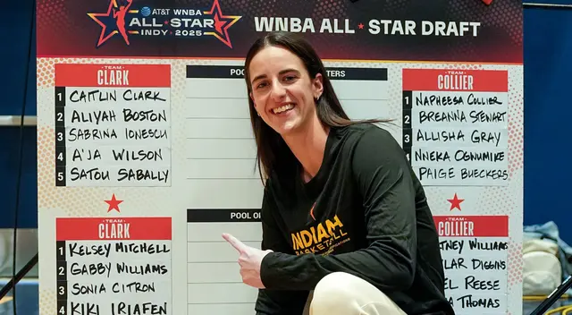Caitlin Clark confirmó a su equipo para el WNBA All-Star 2025