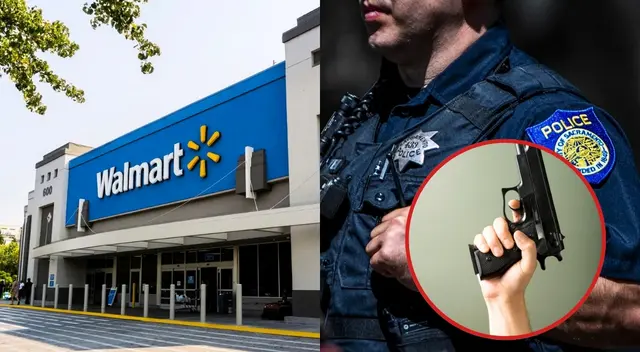 Policía fuera de servicio dispara a una persona en Walmart.