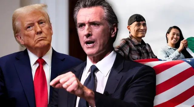 Gavin Newsom cuestiona las medidas de Donald Trump.