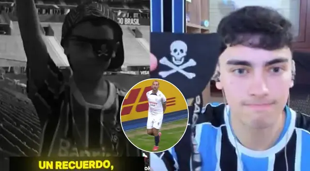 Hincha de Gremio quedó destrozado tras gol de Barcos. Hincha de Gremio quedó destrozado tras gol de Barcos.