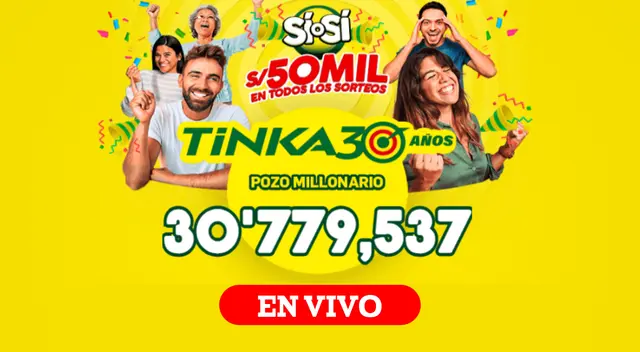 Revisa los últimos resultados de La Tinka del domingo 27 de julio.