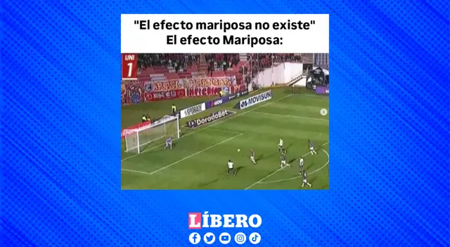 El efecto mariposa se hizo realizan en el partido de Universitario vs. Cusco.